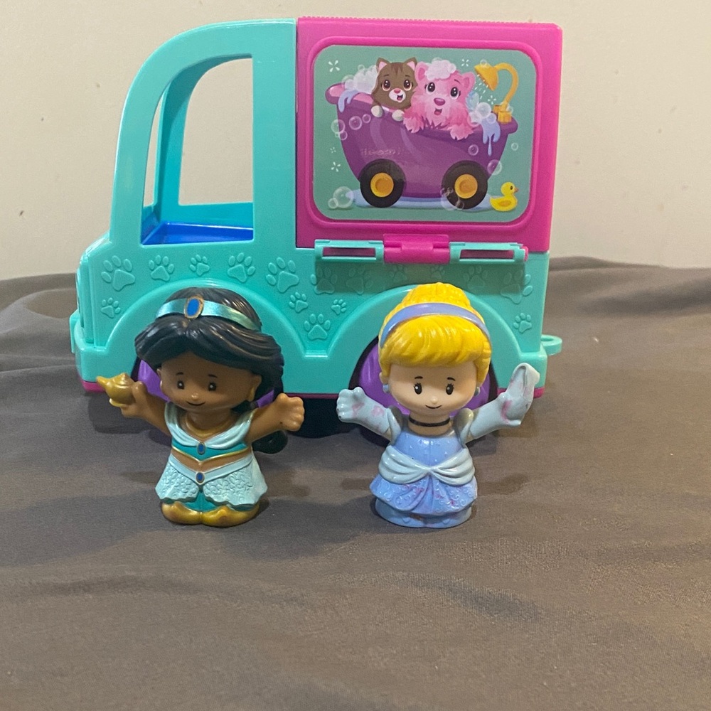 👑 Royal Pet Spa Bundle! Crayola Grooming Truck + Disney Princesses 👗